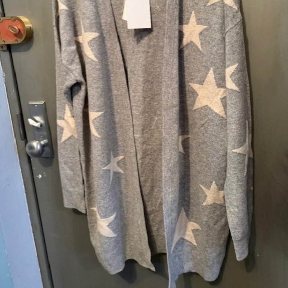 Magaschino 100% cashmere open front Star cardigan Sweater - Picture 12 of 16